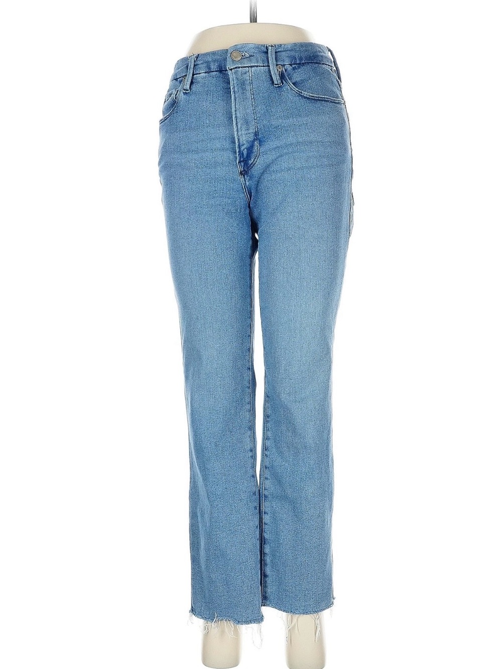 Good American Mid-Rise Straight Jeans